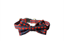 Dapper Heart Dog Bow Tie Collar