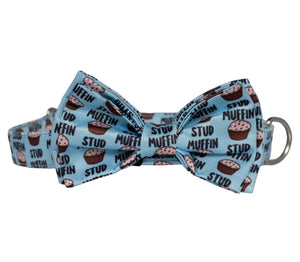 Stud Muffin Bow Tie Collar