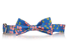 Vivacious Pink And Blue Floral Bow Tie